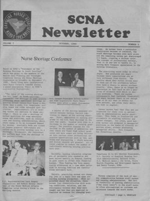 South Carolina Nurses Association Newsletter, 1980-10