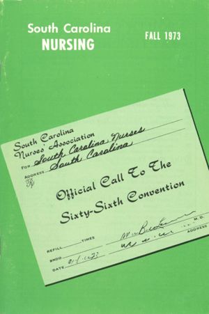 South Carolina Nursing, 1973, fall