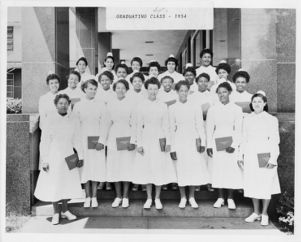 Grady Municipal Training School for Colored Nurses graduating class, Atlanta, Georgia, September 1954