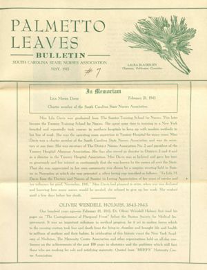 Palmetto Leaves, 1943-05