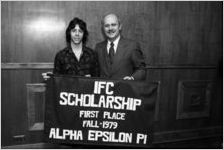 Interfraternity Council award to Alpha Epsilon Pi, 1980
