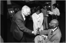 Dr. Benjamin Mays reception at Georgia State University, 1982