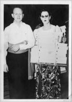 Pickett Riggs and her date at the Venetian Society Buttermilk Ball, 1945