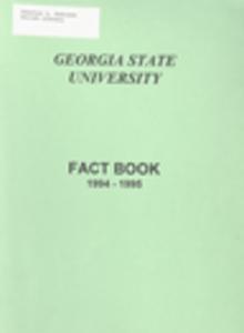 Georgia State University Fact Book, 1994-1995