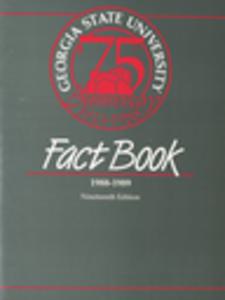 Georgia State University Fact Book, 1988-1989
