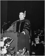 Morris Abram speaking at Georgia State University Commencement