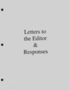 Letters to the Editor & Responses