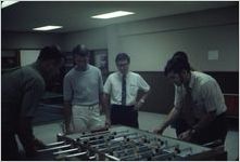 Georgia State students playing fooseball, 1970