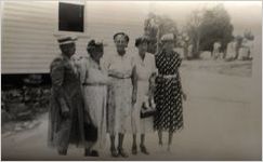W. J. Usery's grandmother and sisters (Mercer sisters), circa 1940s