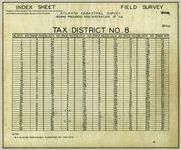 Atlanta Cadastral Survey, Tax District 8, Index, Sheet 1