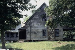 House with Round Barn in Carroll County