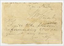 Autographs [portions of letters, receipts, and certificates retained for their signatures]