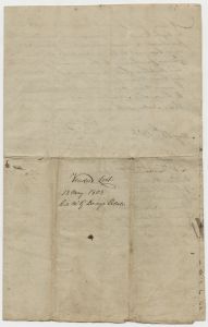 G. Dorsey estate vendue list