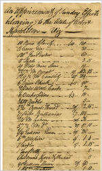 Georgia. Colonial. Estate Papers. Robert Hamilton, circa 1774
