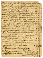 Georgia. Colonial. Estate Papers. Peter Wynne (Elijah Breaseal, Exec.)