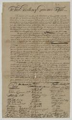 Georgia. Governor Edward Telfair. Petition Greene County request for artillery and ammunition [oversize item removed from 42:25]