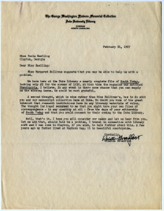 Re. Papers of Lillian Smith - Folder 9, 1967
