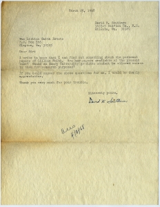 Re. Papers of Lillian Smith - Folder 10, 1968