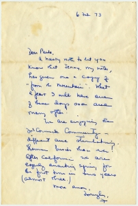 Forbes, Stanton W. - Writer, artist - Folder 3, 1973-1974