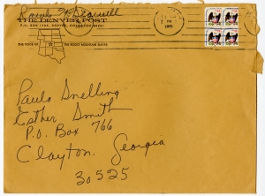 Rawls, Eugenia (Mrs. Donald Seawell) - Folder 9, 1977