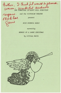 Rawls, Eugenia - Actress - Folder 1, 1981-1991