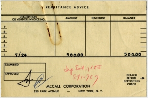 Redbook and Paula Snelling regarding rights for "A Letter from Lillian Smith", 1967