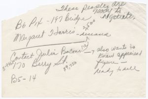 B5 P14 Edward Bacon, Jr, heirs & creditors of Ed Bacon, 180 & 170 Berry Street