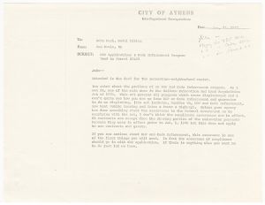 HUD correspondence