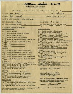 White, Donald - Housing code inspection, 120 Hillside