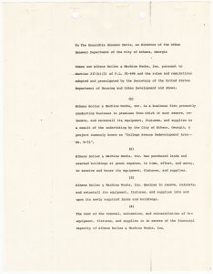 Relocation, Athens Boiler & Machine Works, B1 P19, Legal documents