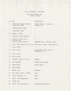 Relocation, Loef Company, B15 P2 & 3, Inventory
