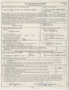 Relocation, B1P19 Clifford Davis, 373 Hoyt St