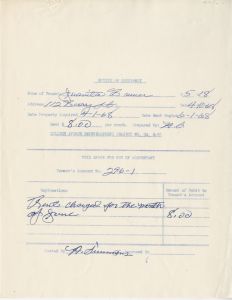 Relocation, B5P18 Juanita Brewer, 112 Berry St