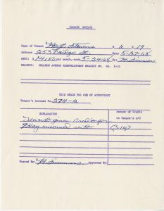 Relocation, B6P19 Hoyt Stevens, 253 Bridge St