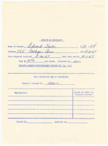 Relocation, B10P24 Edward Hull, 765 College Ave