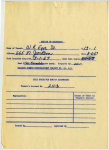 Relocation, B13P1 W R Epps Sr, 665 N Jackson St