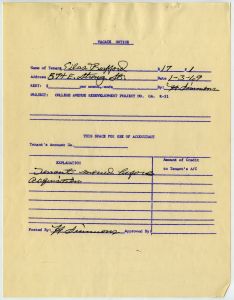 Relocation, B17P1 Silas Bufford, 574 E Strong St