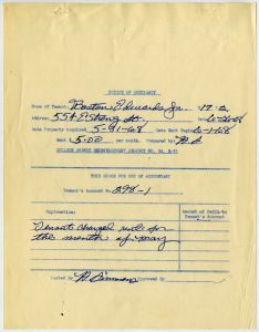 Relocation, B17P2 Boston Edwards, Jr., 554 Strong St