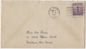 Cassel, Robert - correspondence from Fort Jackson, S.C., 1941 May