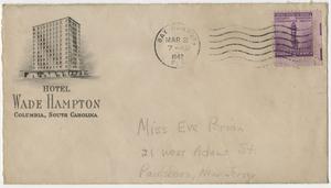 Cassel, Robert - correspondence from Fort Jackson, S.C. and Panama City, 1942 March