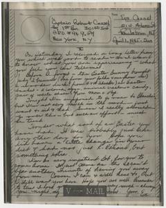 Cassel, Robert - correspondence, 1945 April