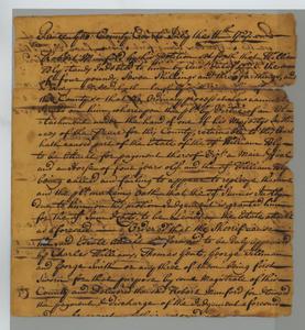William Bly estate papers