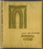 Memorial Record, Juliet Neel McClatchey