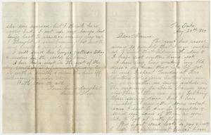 Letters to and from Sarah/Sallie Thomas Chandler