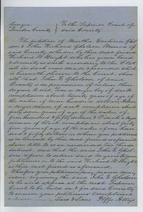 Petition and affidavit - John E. Gholson v. Richard W. Wright - Superior Court of Decatur County, Georgia