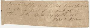 Receipts - James Shields