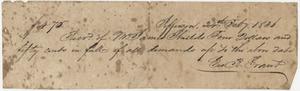 Receipt - James Shields
