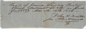 Receipt - James Shields
