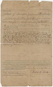Indenture - Joseph R. Shields - Emory H. Shields - Jackson County, Georgia