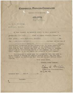Georgia Power Company correspondence
